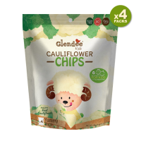 GlendeeKids  Cauliflower Chips / เกลนดี้คิดส์ กะหล่ำดอกกรอบ 36 g (แพค 4 ซอง)  l มี 4 ห่อเล็กในห่อใหญ่