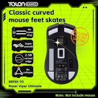 卐 2 Sets TALONGAMES Mouse Feet Light Gray Custom Curved Edge Mouse Skates For Razer Viper Ultimate Wireless Mouse Feet Replacement