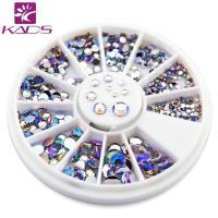 Kads สีสัน rhinestones 6 ขนาดตกแต่งเล็บแต่งเล็บล้อ