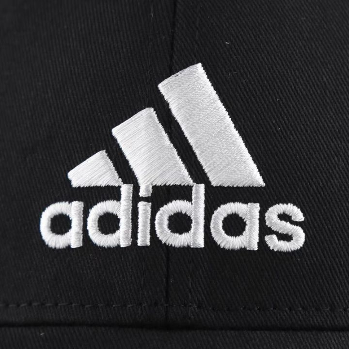 adidasหมวกแฟชั่น-หมวกผ้าฝ้าย-สีทึบหมวกเบสบอลหมวกกลางแจ้งหมวกบังแดด-หมวกเบสบอลทรงแหลม