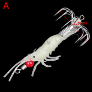 XLM 1 cái Mồi câu mực phát sáng tôm gỗ phát sáng với mực bạch tuộc Móc Câu