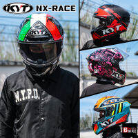 หมวกกันน็อค KYT HELMET รุ่น NX-RACE ชิลด์หน้ากัน UV 380 และมุมมองกว้างเป็นพิเศษ Full Visio