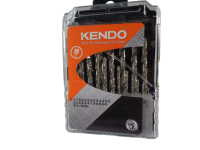 KENDO 11603233 ดอกสว่านเจาะเหล็กสีเงิน 1.5-10 mm. 19 ตัวชุด