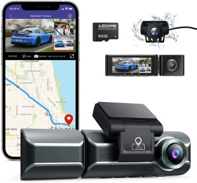 กล้องติดรถยนต์4K + 1080P,ยานยนต์ HD ไดรฟ์พิเศษ DVR เชื่อมต่ออัตโนมัติ Android Wifi สมาร์ทเครื่องบันทึกกล้องสำหรับรถยนต์