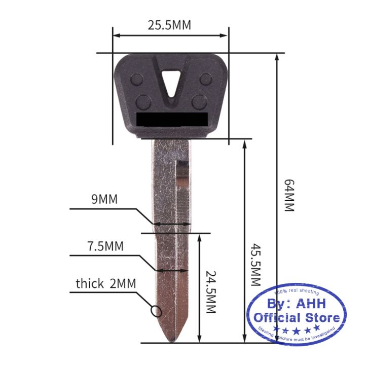 กุญแจเปล่ารถจักรยานยนต์ทำจากใบมีดโกนสำหรับ-tdm850ยามาฮ่า-tdm900-mt01-mt08-mt09-fzr250-fzr400-xjr400-xj6-xjr1200-fjr1300