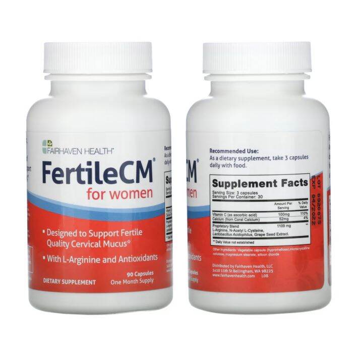 [PREORDER] HEALTH FERTILECM FOR WOMEN 90 CAPSULES BY FAIRHAVEN WOMAN FERTILITY SUPPORT MOM