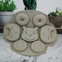 GL-แม่พิมพ์ ซิลิโคน ลายแมว หมี 7 ช่อง (คละสี) cat bear silicone mold