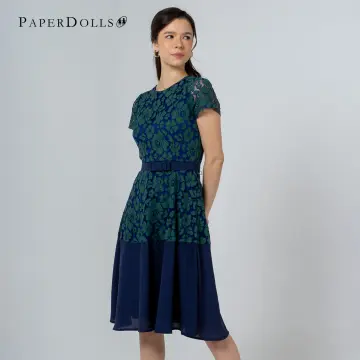 Paper dolls green outlet lace dress