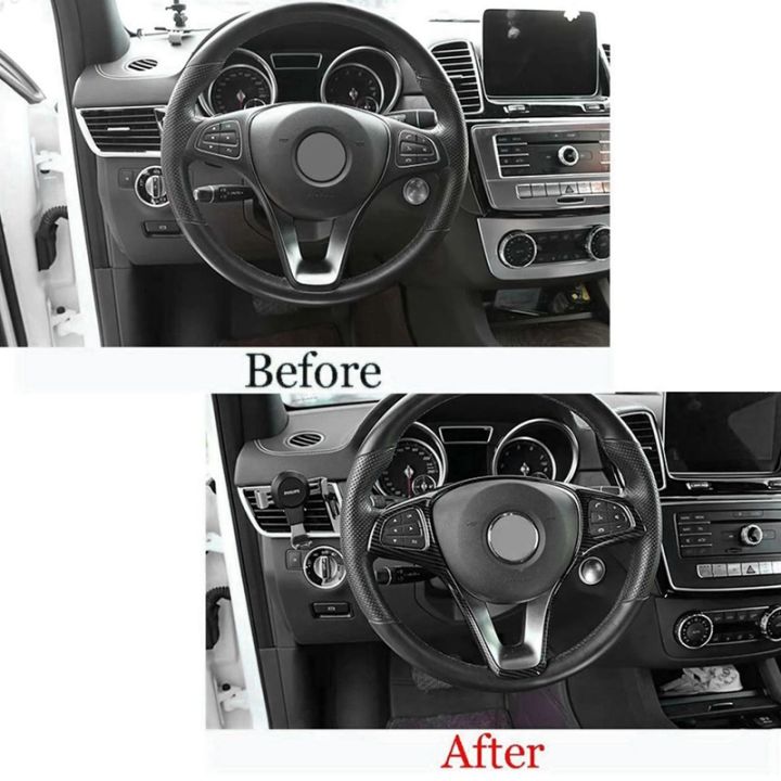 2x-steering-wheel-panel-cover-trim-for-mercedes-benz-w213-w205-x253-c-e-glc-2014-2017-carbon-fiber-texture