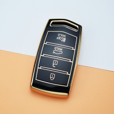 เคสเคสกุญแจรถยนต์ Tpu 4ปุ่มพวงกุญแจ G90 2017-2020สำหรับ Genesis G70 Fob G80ออโต้ฮุนได