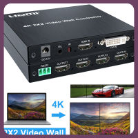 อุปกรณ์ต่อเชื่อมหน้าจอตัวควบคุมวิดีโอติดผนัง HD 4K 2X2 HDMI 1080P 60Hz TV 3X1X3 1X2 4X1X4ต่อกับจอ