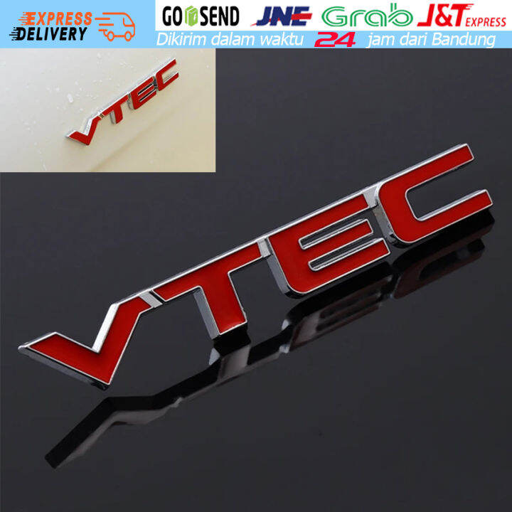 Metal D Emblem Vtec Sticker Vtec Stiker Logo Car Letter Auto Fender