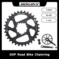 GOLDIX GXP 30-48T Road Bike Chainring Direct Mount 7-12S แคบกว้างจักรยาน Chainwheel ForSRAM 3 Bolts Crankset ขี่จักรยานอะไหล่