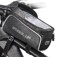 WHEEL UP Rainproof Bike Bag Front 6.5 Inch Touch Screen Phone Case Bag Bicycle Top Tube Bag With Sun Visor Cycling Accessories