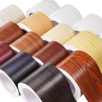 10M สมจริง Wood Grain Repair Duct Tape Furniture Renovation Adhensive Skirting Waist Line Floor Stickers Home Decor Wallpaper