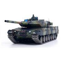 Heng 1/16ยาว3889-1 2.4Ghz ของเล่นบังคับวิทยุ German Leopard 2 A6การควบคุมวิทยุหลักรถถังประจัญบานแทร็คเกียร์โลหะเสียง