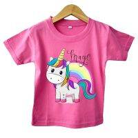 Rainbow UNICORN Girls T-Shirt 4.0