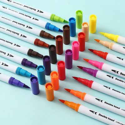 12 Colors Markers Double Ends Manga Art Brush Pen Set Lettering markers Art supplies Sketch drawing graffiti Marker pen