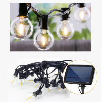 Garland LED Bulb Solar Lights Retro Edison 1825ft USB Solar Panel Lamp Umbrella for Outdoor Christmas Solar Garden Light