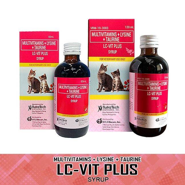 TBS 2.0 LCVIT PLUS SYRUP Multivitamins For Cats and Kittens Lazada PH