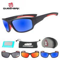 QUESHARK แว่นตาตกปลาสำหรับผู้ชาย Uv400แว่นตากันแดดตกปลา Polarized เดินป่าตกปลากีฬาปั่นจักรยานแว่นตาตกปลา