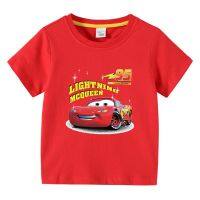 เด็กเด็กการ์ตูนรถยนต์Lightning Mcqueen 95 พิมพ์เสื้อยืดเด็กเด็กเด็กเสื้อยืดแขนสั้นผ้าฝ้ายประเดิมท็อปส์เสื้อเสื้อยืดเด็กเสื้อผ้าเด็กที่มีคุณภาพสูง