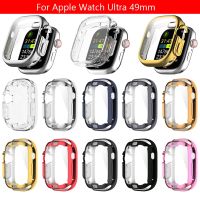 TPU Glass case For Apple Watch series Ultra 49mm smartwatch PC Screen Protector Bumper Tempered For Apple Watch Ultra 49mm