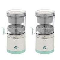 2X Portable Electric Juicer Lemon Press Machine Orange Squeezer Automatic Fresh Juice Blender with USB Charging