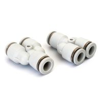 Y Type Pneumatic Fittings Plastic Connector PU 4mm 6mm 8mm 10mm for Air Water Hose Tube Push In Straight Gas Quick Connection