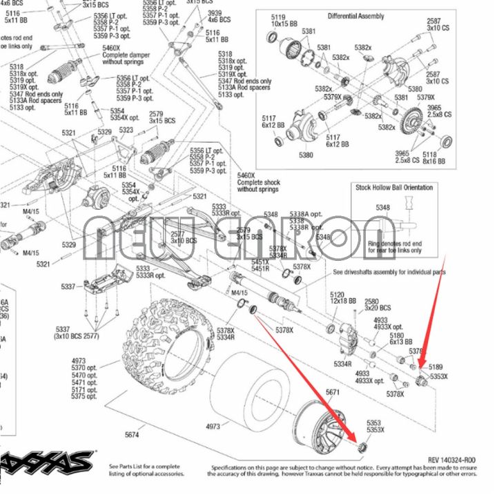 new-enron-4pcs-17mm-hex-nuts-splined-wheel-hubs-5353x-aluminum-for-rc-traxxas-110-e-maxx-summit-e-revo-revo-3-3-slayer-pro-4x4