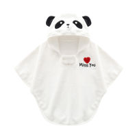 Newborn Cotton Bathrobe Soft Hooded Bath Towels for Cute Baby Cartoon Panda Bathrobe Comfortable Hedging Sleeping Swaddle