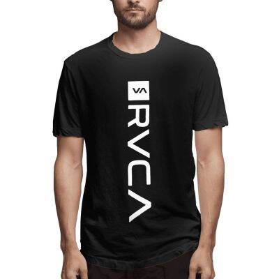 RVCA logo graphic cotton O-neck T-shirt for men