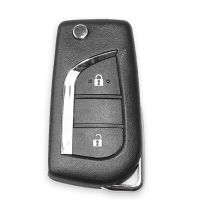 For Xhorse XKTO01EN Universal Wire Remote Key Fob 2 Buttons for Toyota Type for VVDI Key Tool Accessory