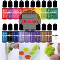 20 สีเทียนสีย้อมสีน้ำมันหอมระเหย Liquid Colorant สี DIY เทียนแม่พิมพ์สบู่สีงานฝีมือทำด้วยมือเรซิ่น Pigment-GSDDA