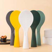 ♂ↂ﹍ Rice Spoon Food Grade Heat-resistant Rice Paddle Silicone Standing Type Rice Spatula Food Serving Rice Shovel Kitchen Gadget