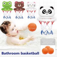 【cw】 Baby Cup Shooting Basketball Hoop With 3 Bathtub Shower Kid Game Children