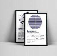 ✷❈ โปสเตอร์ Dieter Rams หลักการออกแบบที่ดี 10 ประการ Design Quotes Dieter Rams Print Braun Poster Dieter Rams Braun priVintatage