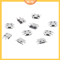 Aleaty? 10 pcs Type B Micro USB 5 PIN FEMALE Charger MOUNT JACK Connector Port SOCKET