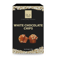 ใหม่ล่าสุด! DLA ไวท์ช็อกโกแลตชิพส์ คอมพาวด์ 500 กรัม DLA White Chocolate Chips Compound 500g สินค้าล็อตใหม่ล่าสุด สต็อคใหม่เอี่ยม เก็บเงินปลายทางได้