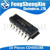 10pcs/lot CD4001BE DIP-14 HEF4001BE CD4001 HEF4001 IC