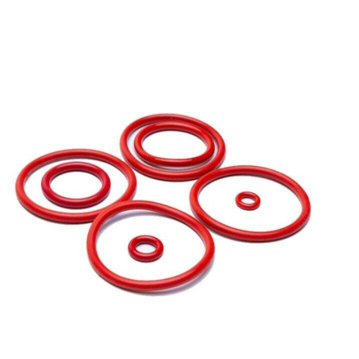 5-10-buah-pencuci-cincin-o-vmq-grade-makanan-od-51mm-100mm-gasket-cincin-silikon-merah-cs-4mm-tahan-air-dan-terisolasi