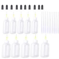 ；【‘； Dispensers Applicator Kit Plastic Squeeze Bottlessdropping Tube Nozzle And Blunt Tip Needle  Etc Works For Liquid Glue And Ink