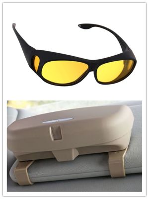 huawe Car Glasses Case Organizer Box Sunglasses Holder Storage Pockets for Audi A4 Avant A4 Cabriolet A6L A8L