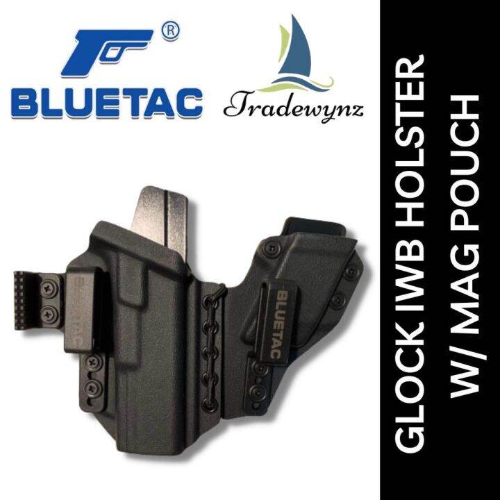 Premium Bluetac Kydex Holster W Spare Mag Pouch For Fat Glock SIG P365 ...