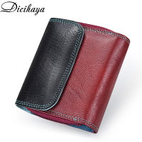 DICIHAYA Genuine Leather Women Wallet And Purses For Girls Money Bag Card Holder Coin Bag Female Small Red Wallets Lady Purse