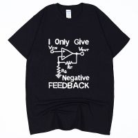 I Give Negative Feedback Computer Engineer T Shirt Funny Birthday Gift For Father Husband Men Short Sleeve O Neck Cotton T-Shirt XGN9