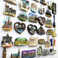 ☽☃ European Italy France Prague Paris Countries Roma Croatia Magnet Refrigerator Stickers Decorative Handicrafts Collection Gifts