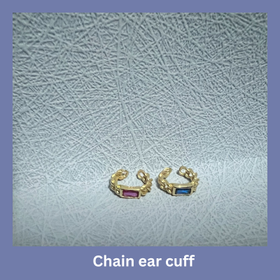 Ear cuff ต่างหูแบบครอบหู เงินเแท้ S925 Silver