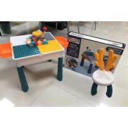 Bộ bàn ghế trẻ em có kèm đồ chơi lắp ráp Lego