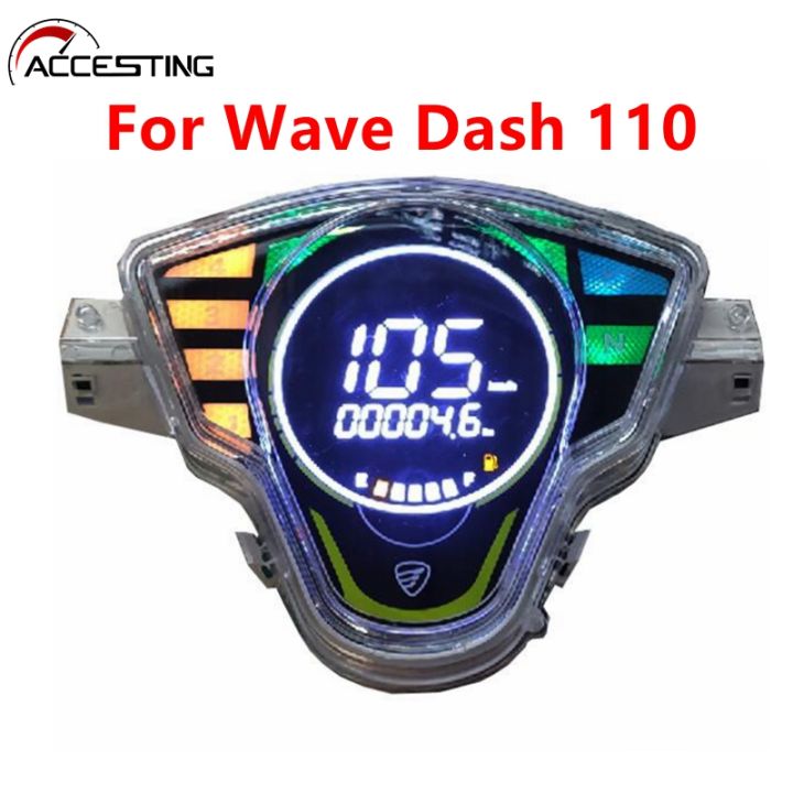 2023เครื่องวัดระยะทางเครื่องวัดความเร็วดิจิตอลใหม่สำหรับ-honda-dash-110-v1-wave-dash-110